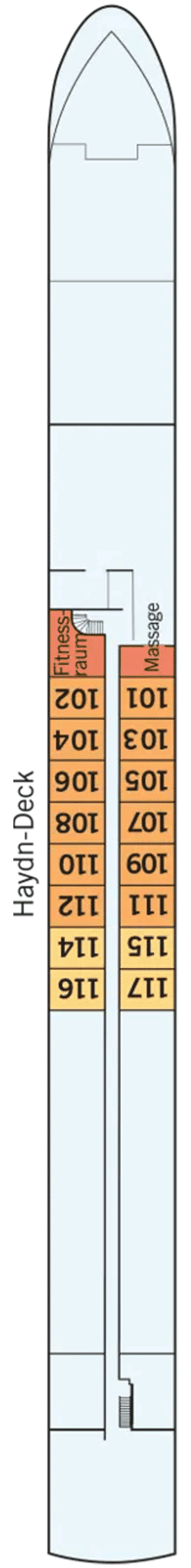 Deckplan Haydn Deck – Amadeus Nova