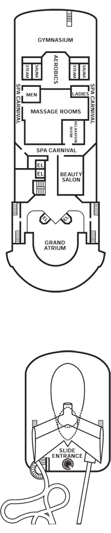 Deckplan Sports Deck – Carnival Ecstasy