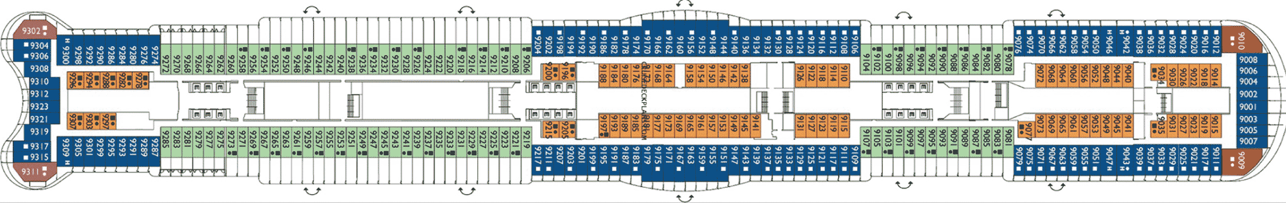 Deckplan Deck 09 – Costa Smeralda