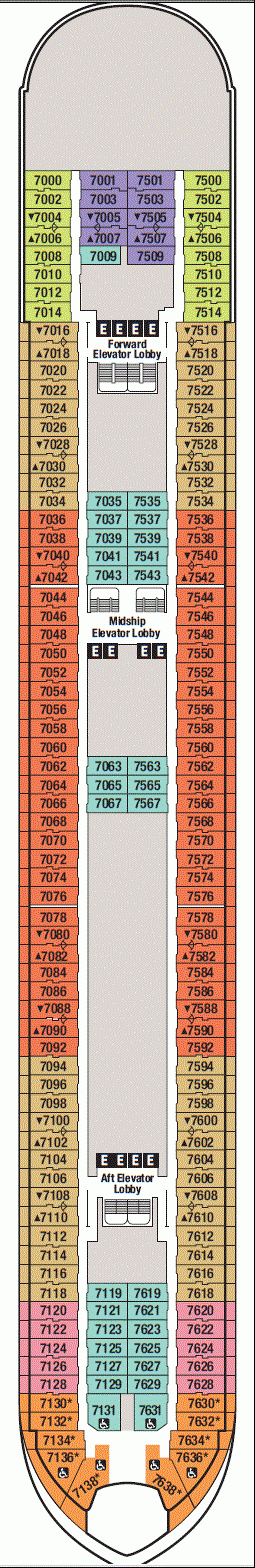 Deckplan Deck 7 – Disney Wonder