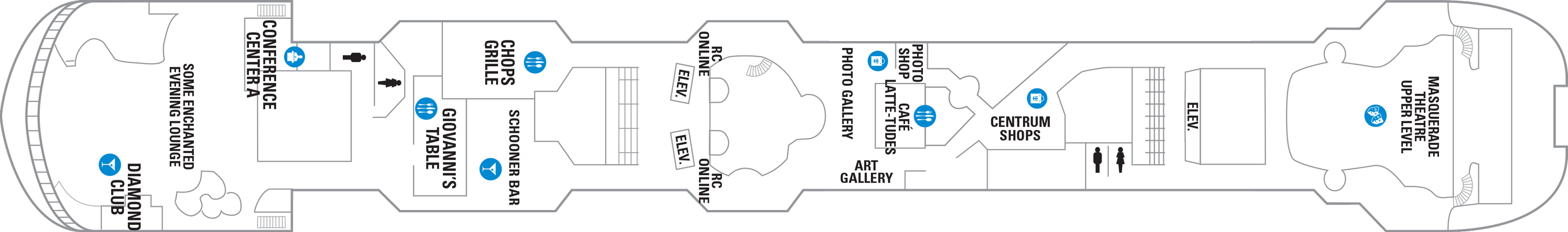 Deckplan Deck 6 – Vision of the Seas