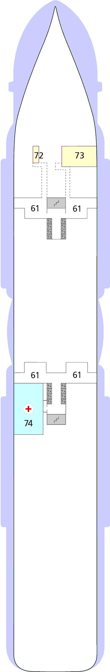 Deckplan Deck 3 – AIDAnova
