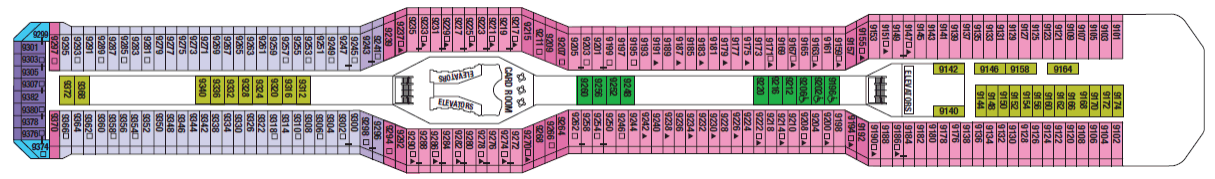 Deckplan Panorama Deck – Celebrity Eclipse