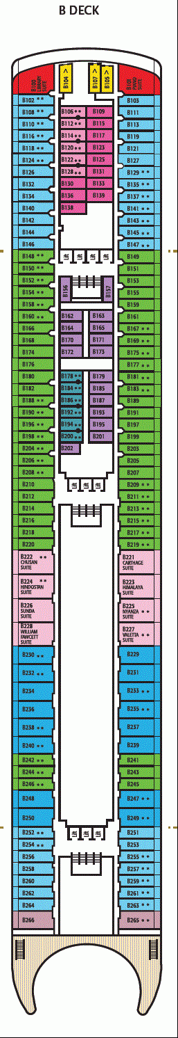 Deckplan B Deck – Aurora