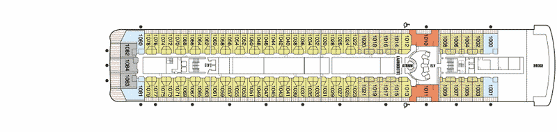 Deckplan Deck 10 – Seven Seas Mariner