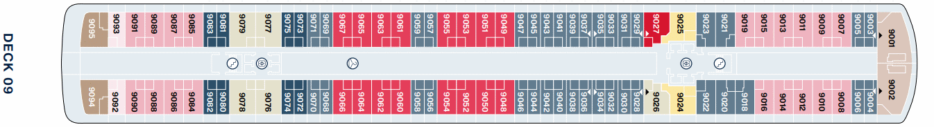 Deckplan Deck 9 – Explora IV