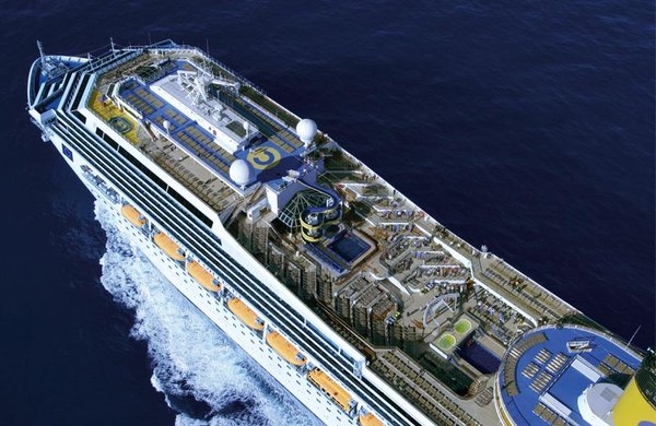 Das Deck der Costa Fortuna