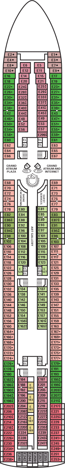 Deckplan Empress Deck – Carnival Sensation