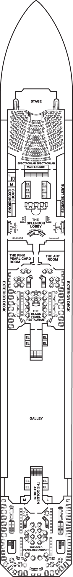 Deckplan Lobby Deck – Carnival Splendor
