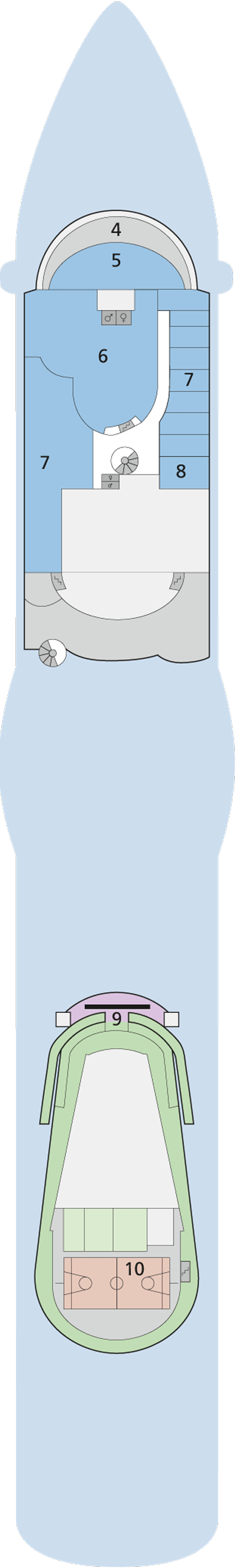 Deckplan Deck 14 – AIDAmar