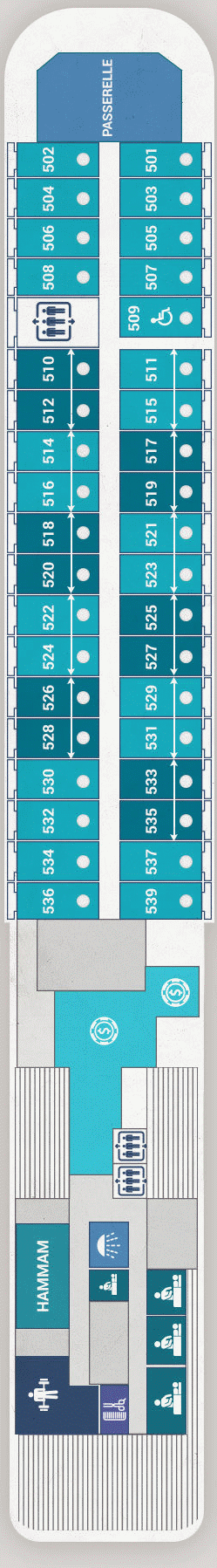 Deckplan Deck 5 – Le Lyrial