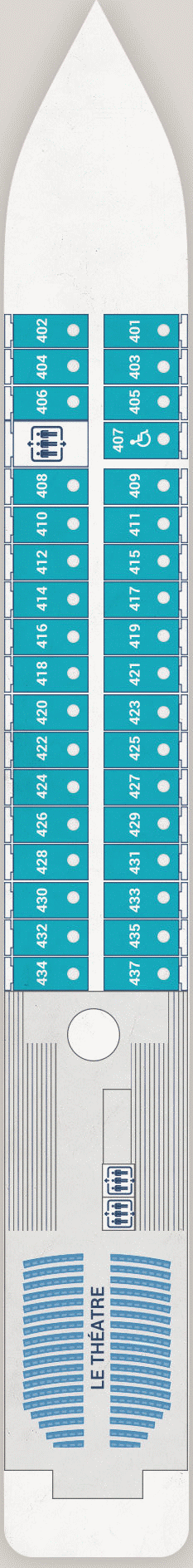 Deckplan Deck 4 – Le Lyrial