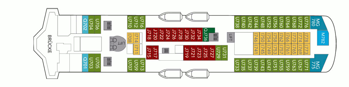 Deckplan Deck 7 – Trollfjord