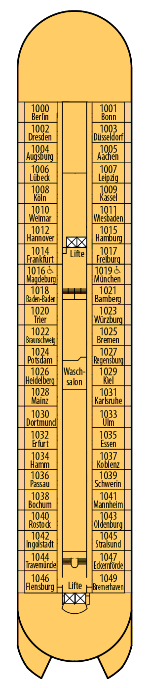 Deckplan Deck 10 - Jupiter-Deck – Amera