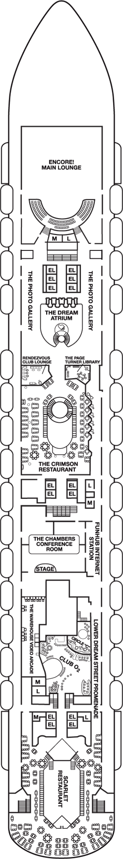 Deckplan Atlantic Deck – Carnival Dream