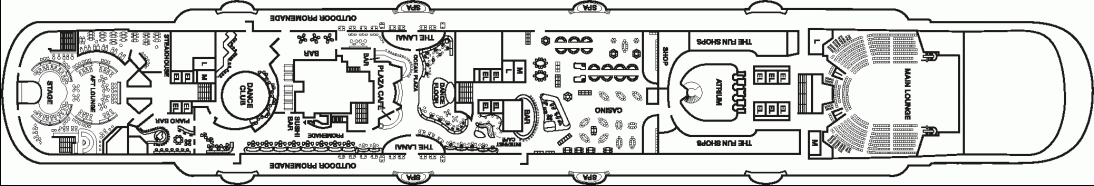Deckplan Promenade Deck – Carnival Magic