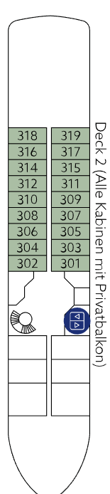 Deckplan Deck 2 – Omar El Khayam