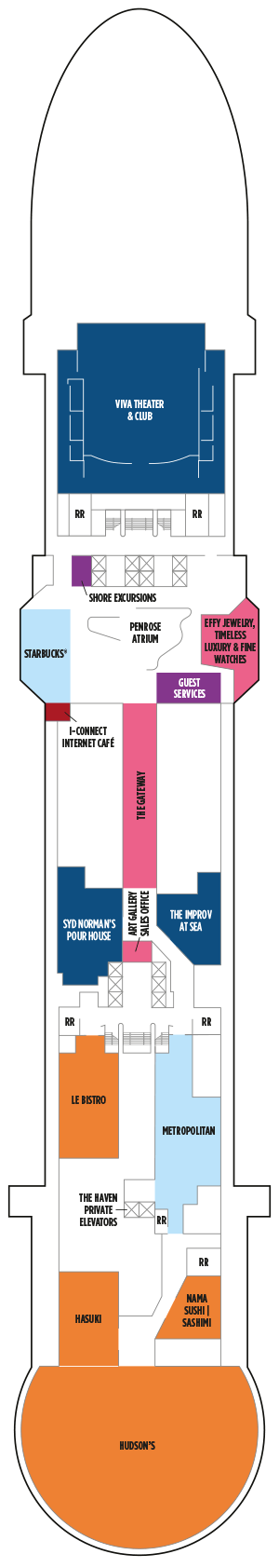 Deckplan Deck 7 – Norwegian Viva
