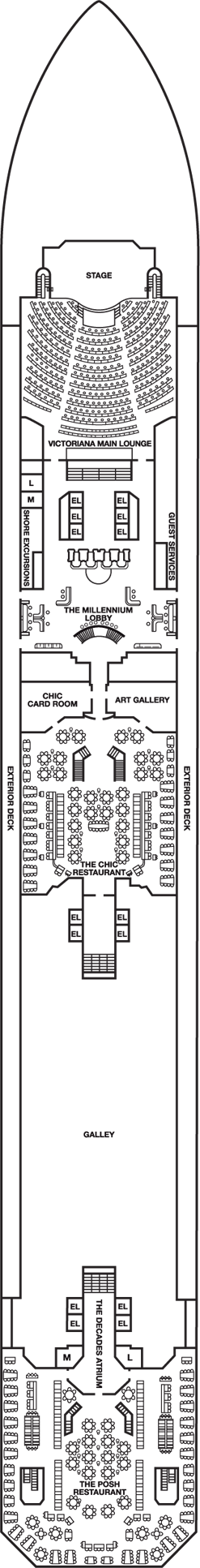 Deckplan Lobby Deck – Carnival Freedom