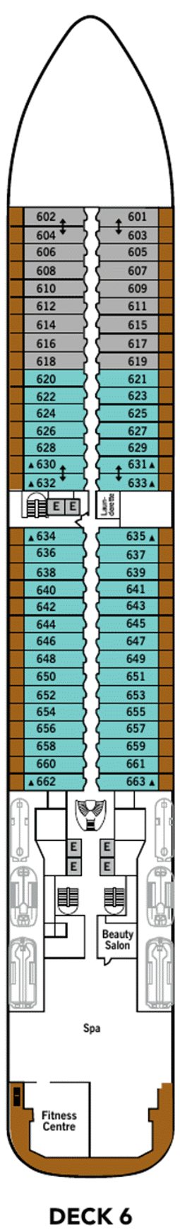 Deckplan Deck 6 – Silver Dawn