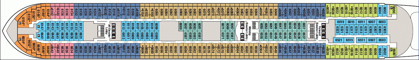 Deckplan Deck 6 – Disney Magic