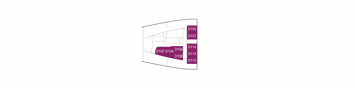 Deckplan Deck A – Nordstjernen