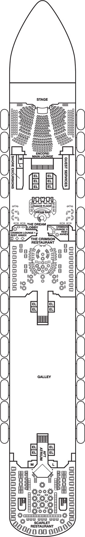 Deckplan Lobby Deck – Carnival Dream