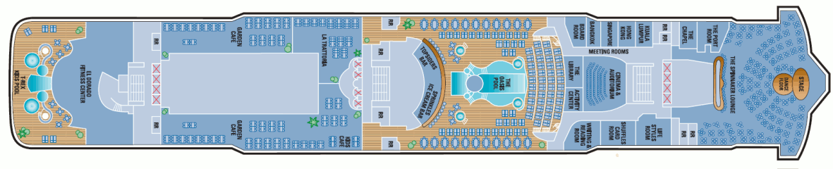 Deckplan Deck 12 – Norwegian Dawn