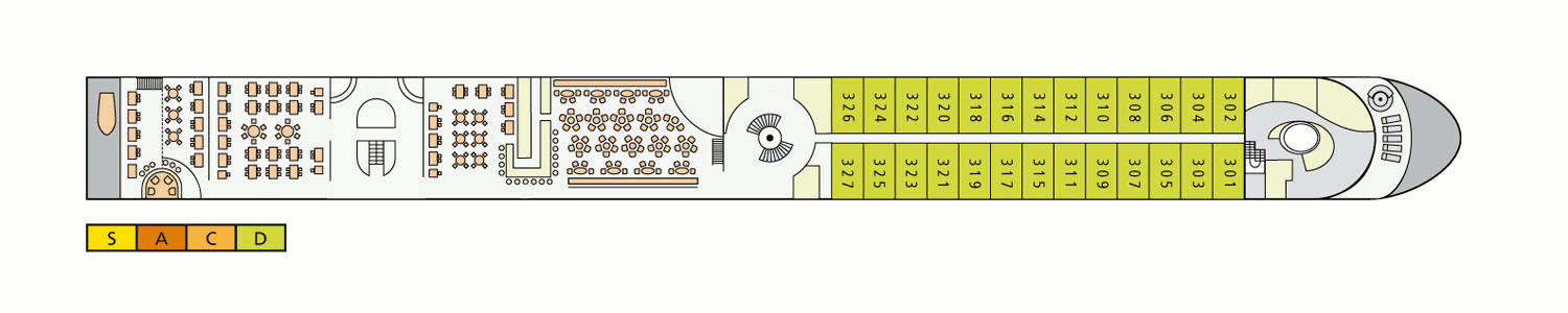 Deckplan Deck 3 – A-Rosa Aqua
