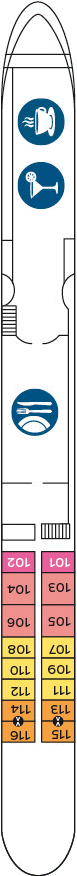 Deckplan Oberdeck – Belvedere