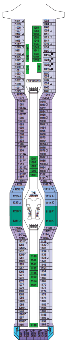 Deckplan Sky Deck – Celebrity Eclipse