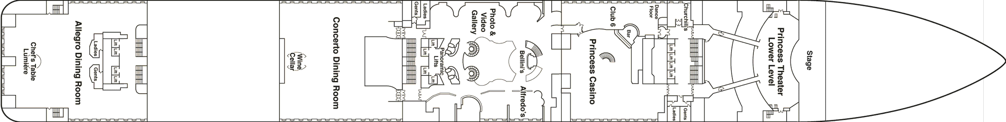 Deckplan Fiesta 6 – Regal Princess