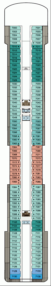 Deckplan Deck 7 – Riviera