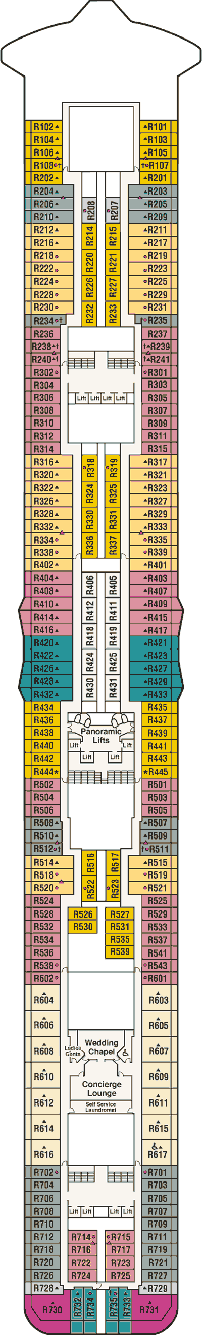 Deckplan Riviera 14 – Regal Princess