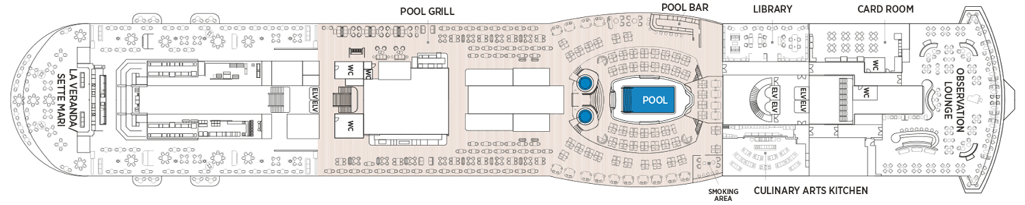 Deckplan Deck 12 – Seven Seas Prestige