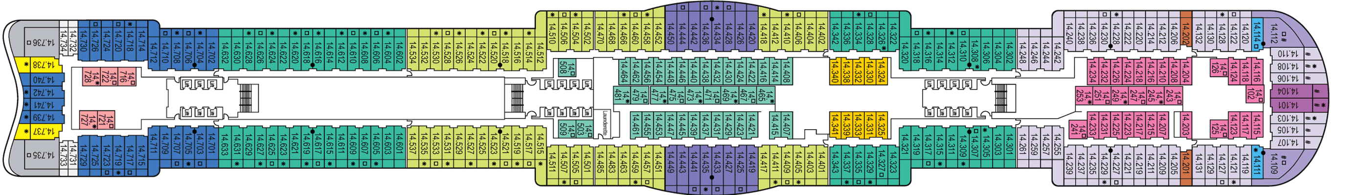 Deckplan Deck 14 – Iona