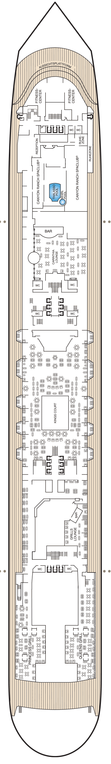 Deckplan Deck 7 – Queen Mary 2