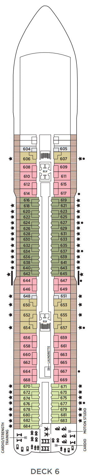 Deckplan Deck 6 – Seven Seas Splendor
