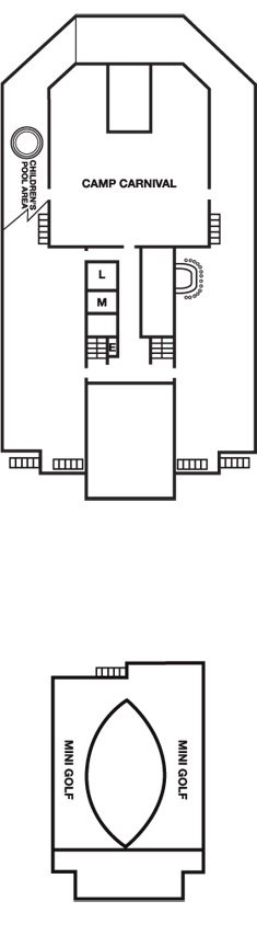 Deckplan Sun Deck – Carnival Valor