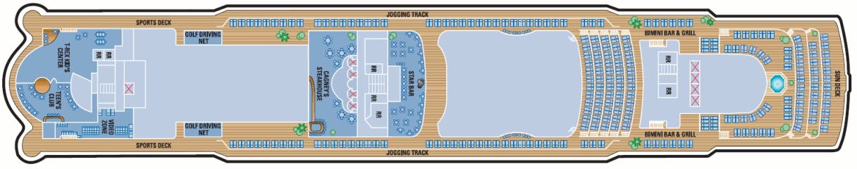 Deckplan Deck 13 – Norwegian Star