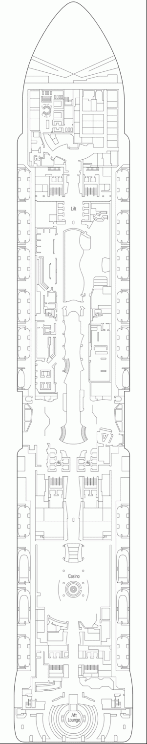 Deckplan Deck 7 - Taj Mahal – MSC Meraviglia
