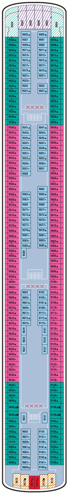 Deckplan Deck 09 – Norwegian Jewel