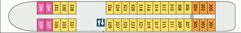 Deckplan Oberdeck – Douro Queen