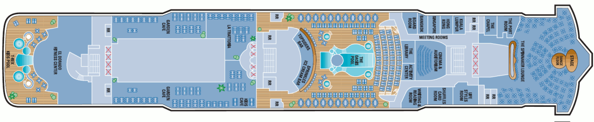 Deckplan Deck 12 – Norwegian Star