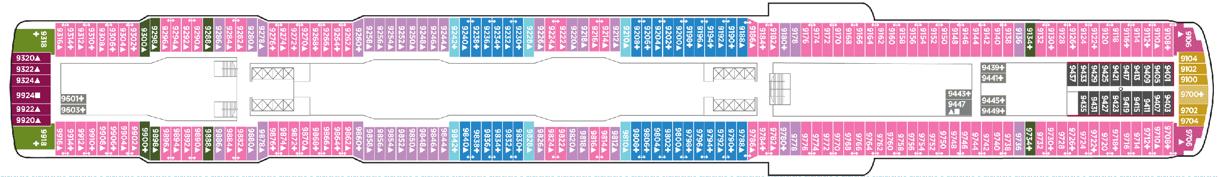Deckplan Deck 9 – Norwegian Bliss