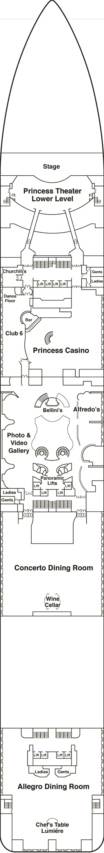 Deckplan Fiesta 6 – Regal Princess