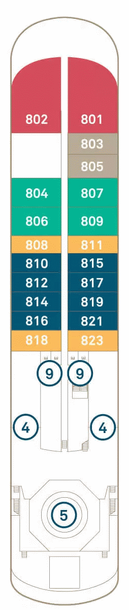 Deckplan Deck 8 – Scenic Eclipse