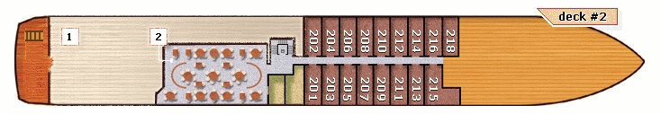 Deckplan Deck #2 – SeaDream II