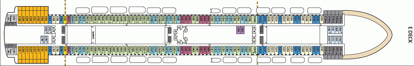 Deckplan E Deck – Azura