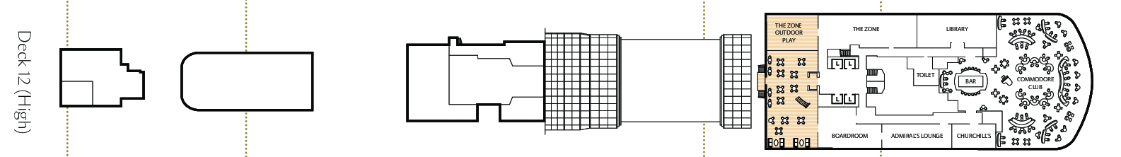Deckplan Deck 12 – Queen Anne